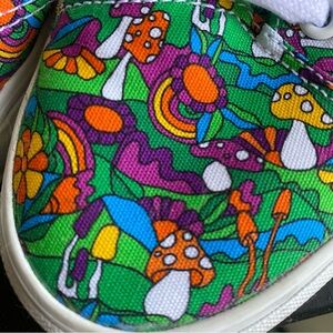 colorful mushroom vans